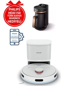 Resim Philips Robot Süpürge 2000 Serisi Islak/Kuru Bxa0015 Philips Kahve Makinesi Hediyeli 