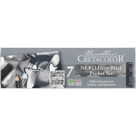 Resim Cretacolor Nero Deep Black Pocket Set 7 Parça 