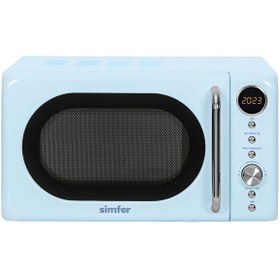 Resim Simfer Retro Mavi Dijital Mikrodalga Fırın ( SK4606 ) 