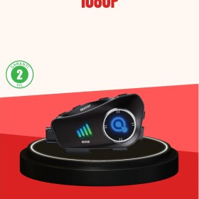 Resim Kafkas Store Tkndy Q28 Kameralı Motosiklet Kask Kulaklık Bluetooth 5.3 Su Geçirmez 1080P Hd 