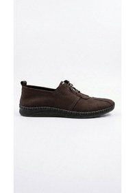 Resim Kahverengi Nubuk Erkek Hakiki Deri Ayakkabı 666.070 