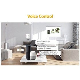 Resim Novahub Türkçe Akıllı Priz - Google Home Uyumlu, Sesli Komut, Zamanlayıcı, Uzaktan Kontrol 