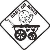 Resim UBGA GIFT Arabada Bebek Var Araç Sticker 