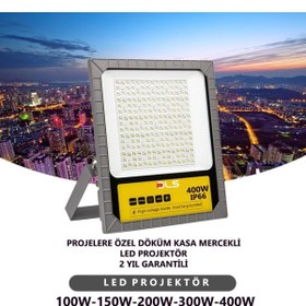 Resim DLS 300w Led Projektör Park Bahçe Çevre Site Bina Tabela Dış Mekan Led Lamba 