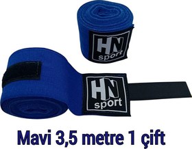 Resim HN Sport Boks Kick Boks Muay Thai Wushu Sanda Tüm Sporlar İçin El Bandajı 3,5 M X 2 Adet Elastik Boks Bandajı 