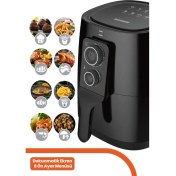 Resim Goldmaster Vital Dinamik Hava Akımı Teknolojili 3.8 Litre Airfryer Yağsız Kızartma Sıcak Hava Fritöz 