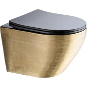 Resim Paluci Twist Black Gold Kanalsız Asma Klozet 