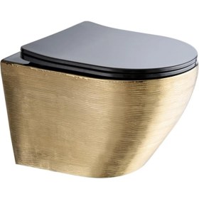 Resim Paluci Twist Black Gold Kanalsız Asma Klozet 
