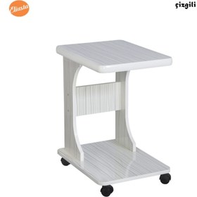 Resim Genel Markalar Tekerlekli C Yan Sehpa Ofis Sehpası Laptop Sehpası % 100 Mdf Koltuk Yanı Sehpa 