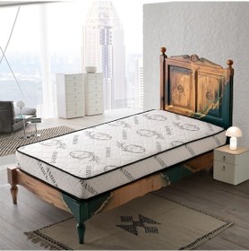 Resim Babyhopeankara Heyner Garden Ortopedik Tek Kişilik Yatak Bambu Desen Yaylı Yatak 