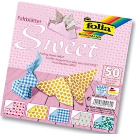 Resim Folia Origami Kağıdı 15X15 Cm. 5 Desen 50 Yaprak Sweet 