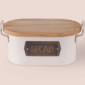 Resim The Mia Ekmek Saklama Kabı Krem Krem 