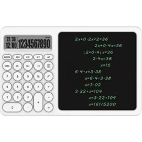 Resim The Gencoo Çok Amaçlı Digital Hesap Makinesi LCD Ekran Yazma Tableti Ofis Okul Için Silinebilir El Yazıs 