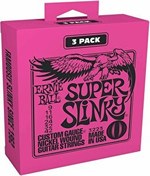 Resim Ernie Ball P03223 Super Slinky Elektro Tel Seti 3'lü Paket 