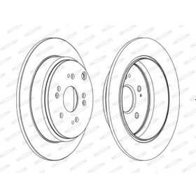 Resim Ferodo Ddf1860c Arka Fren Dıskı Aynası Duz Honda Crv 2007 293 5 Krom Kaplama Paslanmaz 
