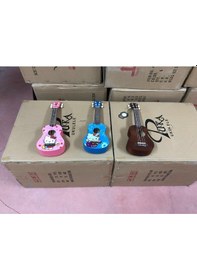Resim Resimli Soprano Boy Gül Klavye Ve Eşikli Ukulele Gitarlar 