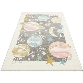 Resim Eko Halı Eko Kids Kds 23 Pastel Hav Toz Vermez Çocuk Odası Halısı - 120x180 