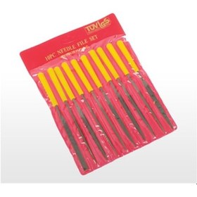 Resim A 2700 Saatçi Eğe Seti 3'' X 140 Mm 10 Parça. Saplı 