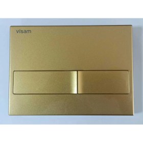 Resim Visam Karina Altın Sarısı Gömme Rezervuar Kumanda Paneli (Buton) Altın Sarısı Boyalı Parlak Gold 