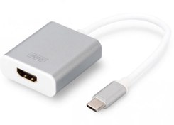 Resim Digitus DA-70836 USB 3.0 Type C to HDMI 4K 2160p Grafik Alüminyum Dönüşütürücü Adaptörü USB Ekran Kartları - Aynı Gün Kargo- Faturalı Distribütör Garanti