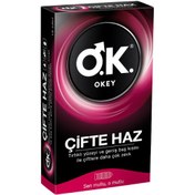 Resim Okey Prezervatif Çifte Haz 10 Adet 