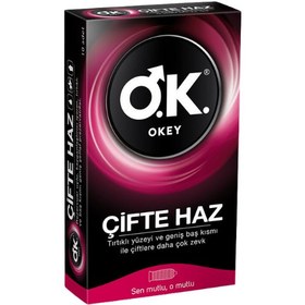 Resim Okey Prezervatif Çifte Haz 10 Adet 