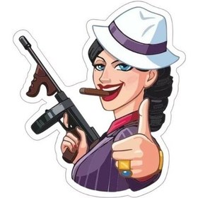 Resim Gogo 75x85mm Female Gangster 