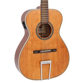 Resim Vintage Fret Dancer Elektro Akustik Gitar - Aged Open Pore 