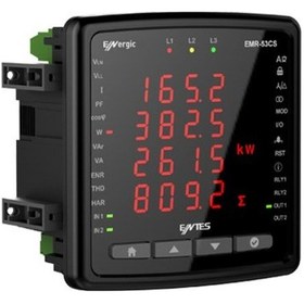 Resim Entes M4966 Emr-04 96x96 Hayalet Led Ekranlı Güç Ve Enerji Ölçer 100-270vac/dc 2 Dijital Giriş 2 Dijital Çıkış 