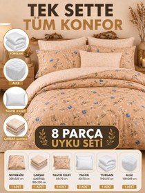 Resim 8 Parça Full Paket Uyku Seti - Hazır Yatak Deneyimi Grove 