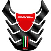 Resim GP Kompozit Ducati Diavel 2011-2017 Uyumlu Tank Pad Karbon 