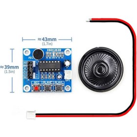 Resim ISD1820 Ses Kayıt Modülü Ses Çalma Modülü 8ohm 0.5W Hoparlör 