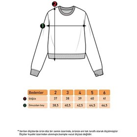 Resim Toontoy Kız Çocuk Penguen Baskılı Sweatshirt Kahverengi 