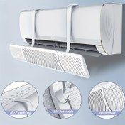 Resim Ayarlanabilir 180° Dönebilen Klima Deflektörü - Anti-Direct Üfleme Camı, Ev ve Ofis için Uygun, İç Mekan Serin ve Rahat Tutun!, Ev Soğutma Aksesuarı | Ayarlanabilir Akış | Plastik Yapı 