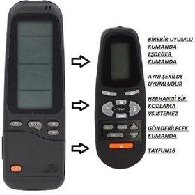 Resim YORK Electra Airwell Emailair RC-3 RC-4 RC-7 Klima Kumandası 