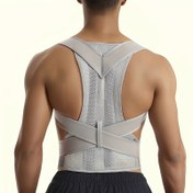 Resim Erkekler ve Kadınlar için Ayarlanabilir Duruş Düzeltici - Kamburluk Önlemek İçin Sırt Desteği Kemer, Rahat Polyester-Nilon Karışımı, Elde Yıkanabilir, Düz Renk Tasarımı ile Çapraz Sırt Askıları, Günlük Konfor | Çapraz Askı Tasarımı | Dayanıklı Kumaş, Duruş Düzeltici 