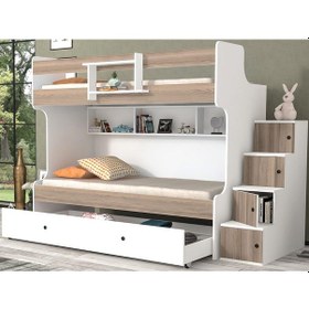 Resim Napoli Yavrulu Seyyar Merdivenli Ranza Cordoba M1 90 x 190 CM 