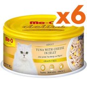 Resim Me-O Delite Ton Balıklı ve Peynirli Jelly Tahılsız Kedi Konservesi 80 Gr x 6 Adet 