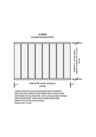 Resim Alüminyum Panel Radyatör Ekol 600x1100 Ral 7016 Antrasit Gri 