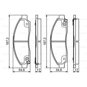 Resim BOSCH 986495159 Fren Balatası Ön D-Max 02-07 