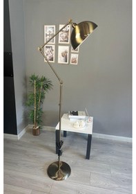 Resim Eskitme Renk Mafsallı Lambader Modern Dekoratif Metal Oturma Odası Eskitme 