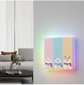 Resim Sonoff Tx Ultimate 3'lü Akıllı Dokunmatik Duvar Anahtarı Cartoon Kapak (Aksesuar) 