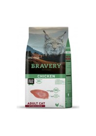 Resim Bravery Tahılsız Kısırlaştırılmış Tavuklu Yetişkin Kedi Maması 7 KG 