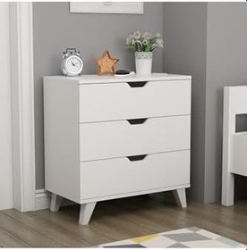 Resim Inarch Dizayn Valencia 3 Çekmeceli Şifonyer Beyaz 