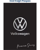 Resim BALKAN AMBALAJ Suya Dayanıklı Yıkanabilir Volkswagen Oto Paspas Kağıdı Siyah Gümüş Baskı 50 Adet - 35x50cm - Kalın 