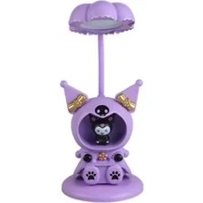 Resim Kuromi Mini LED Gece Lambası Kalemtıraş Kalem Açacağı Mor 
