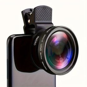 Resim 2-in-1 HD Akıllı Telefon Kamera Lensi, Süper Geniş Açı Klipsli Lens, Geliştirilmiş Fotoğrafçılık Fonksiyonu, Seyahat, Etkinlikler ve Açık Hava Maceraları İçin Mükemmel, Macera Fotoğrafçılığı | Çift Fonksiyonlu Lens | Geliştirilmiş Yakınlaştırma Lensi 