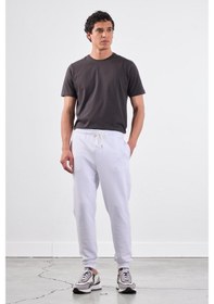 Resim Dufy Beyaz Erkek Eşofman Altı - Regular Fit Beyaz 