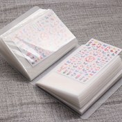 Resim 40/120 Yaprak Büyük Kapasiteli Sticker Saklama Defteri - Yapışkansız Tasarımlı Şeffaf Koruyucu Sayfalar, Dayanıklı Tırnak Çıkartmaları, Koleksiyonlar ve Anılar için Taşınabilir Organizatör Albümü 