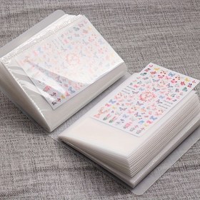 Resim 40/120 Yaprak Büyük Kapasiteli Sticker Saklama Defteri - Yapışkansız Tasarımlı Şeffaf Koruyucu Sayfalar, Dayanıklı Tırnak Çıkartmaları, Koleksiyonlar ve Anılar için Taşınabilir Organizatör Albümü 